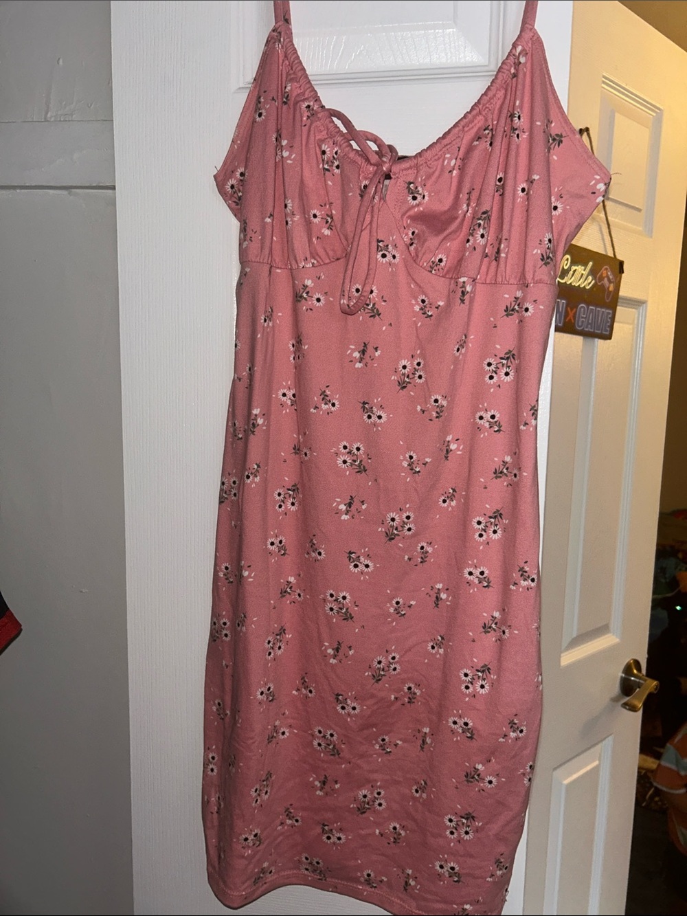 Dusty Rose Floral Slip Dress